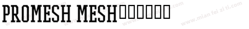 PROMESH Mesh字体转换